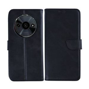 Rixus Bookcase For Xiaomi Redmi A3 Black