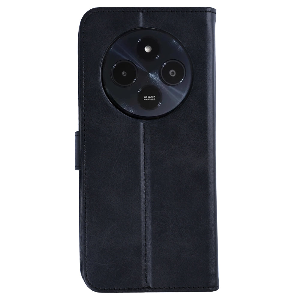 Rixus Bookcase For Xiaomi Redmi 14C Black