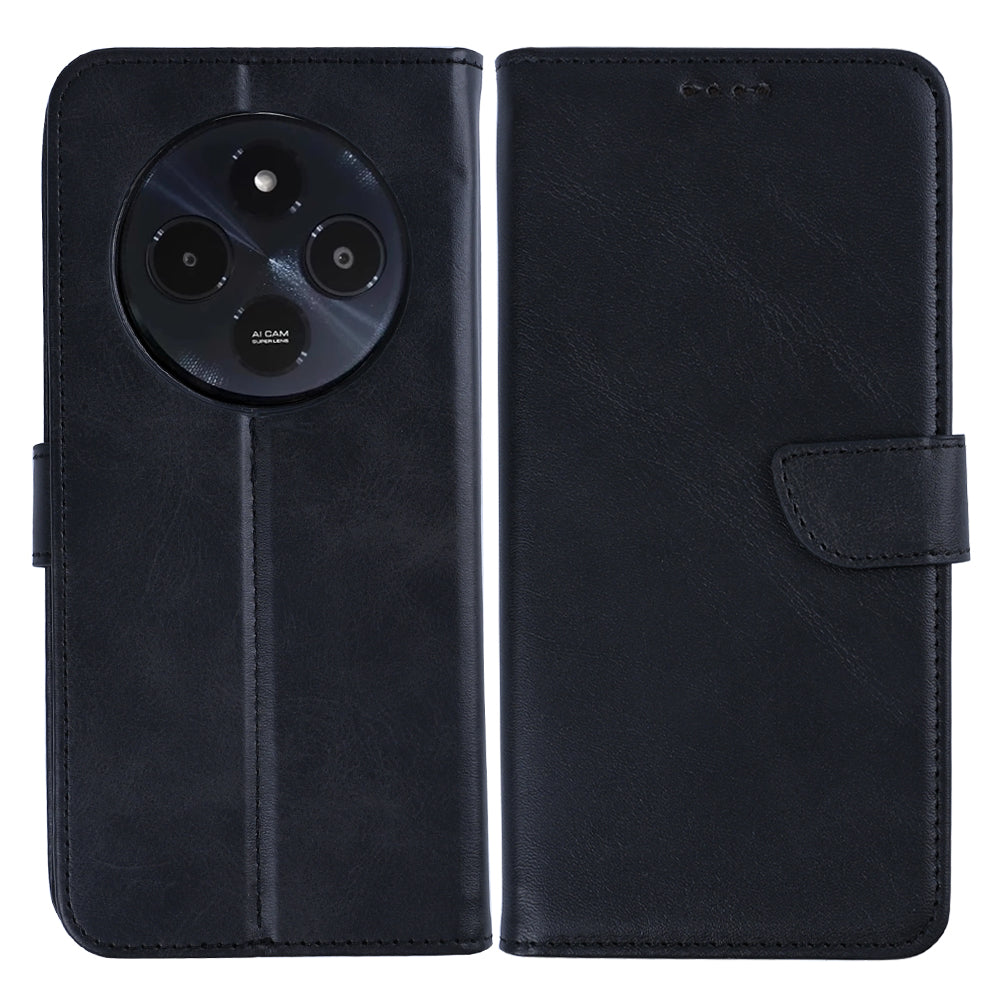 Rixus Bookcase For Xiaomi Redmi 14C Black