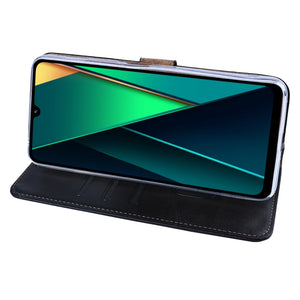 Rixus Bookcase For Xiaomi Redmi 14C Black