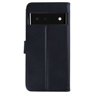 Rixus Bookcase For Google Pixel 6 Pro Black