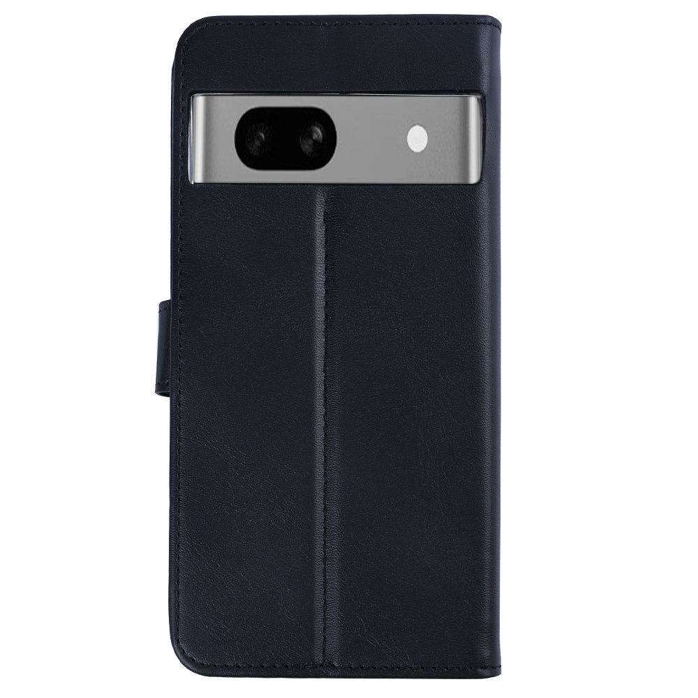 Rixus Bookcase For Google Pixel 7A Black