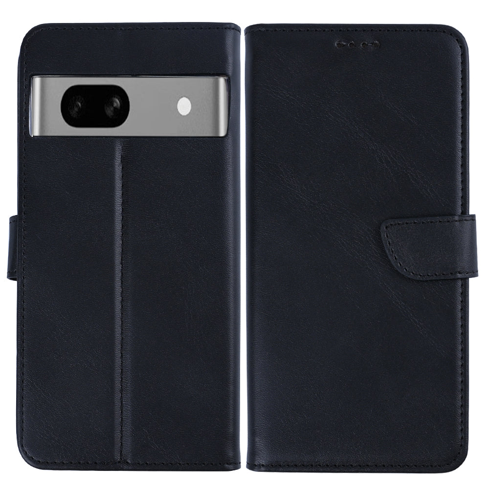 Rixus Bookcase For Google Pixel 7A Black