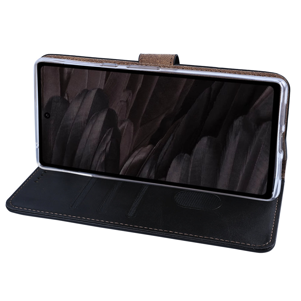 Rixus Bookcase For Google Pixel 7A Black