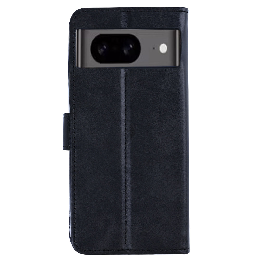 Rixus Bookcase For Google Pixel 8 Black