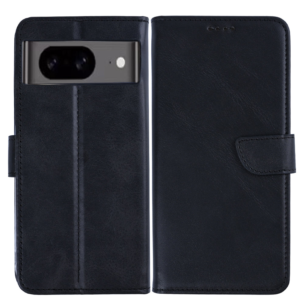 Rixus Bookcase For Google Pixel 8 Black