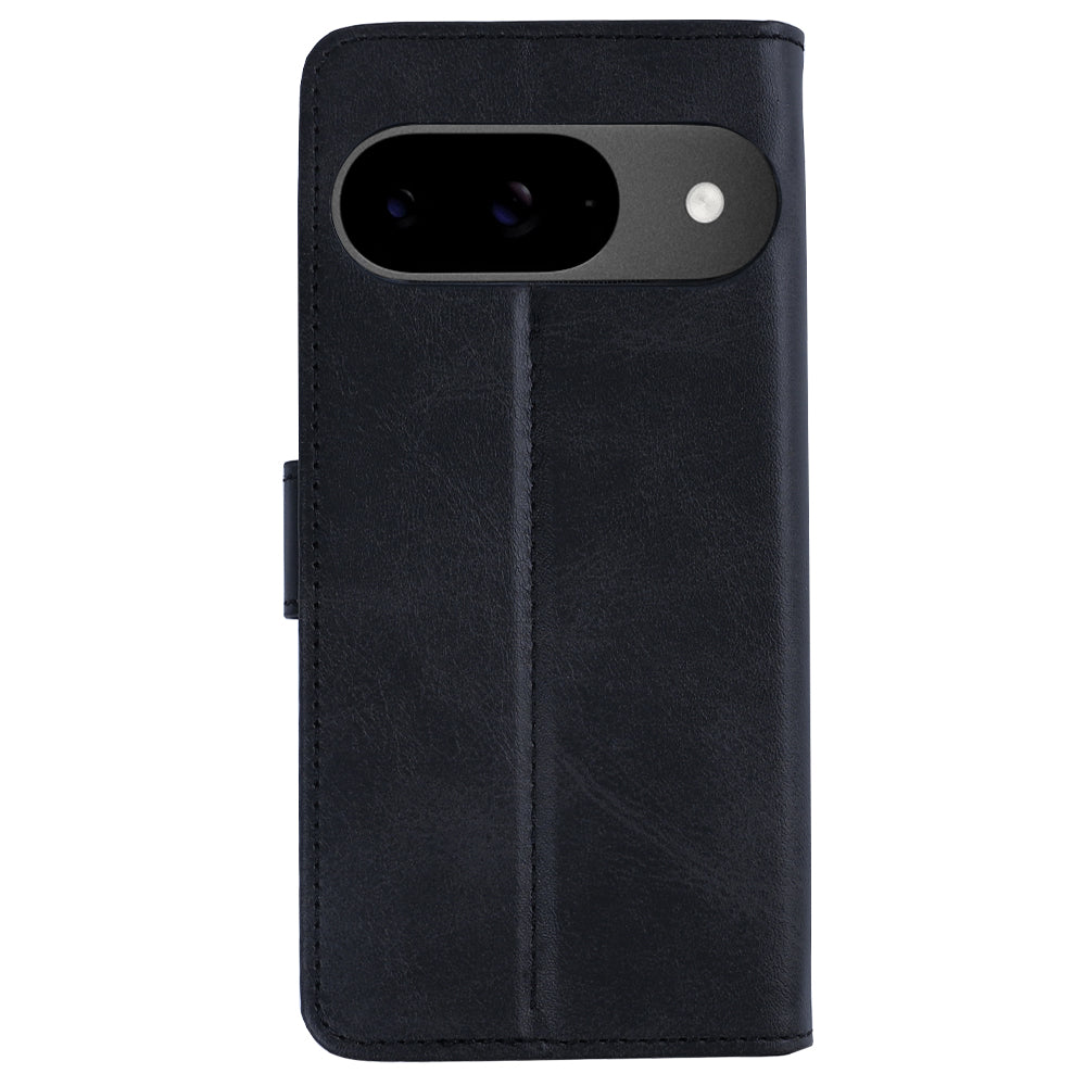 Rixus Bookcase For Google Pixel 9 Black