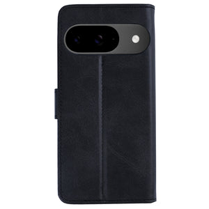 Rixus Bookcase For Google Pixel 9 Black