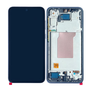 Samsung Galaxy A35 A356B Display And Digitizer With Frame Navy Soft-OLED