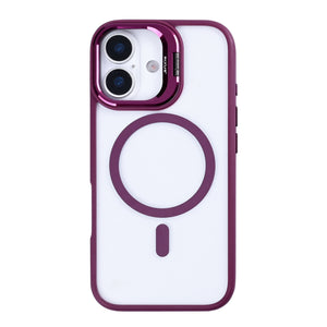 Rixus Classic 03 Case With MagSafe Compatible For Apple iPhone 17 Dark Pink