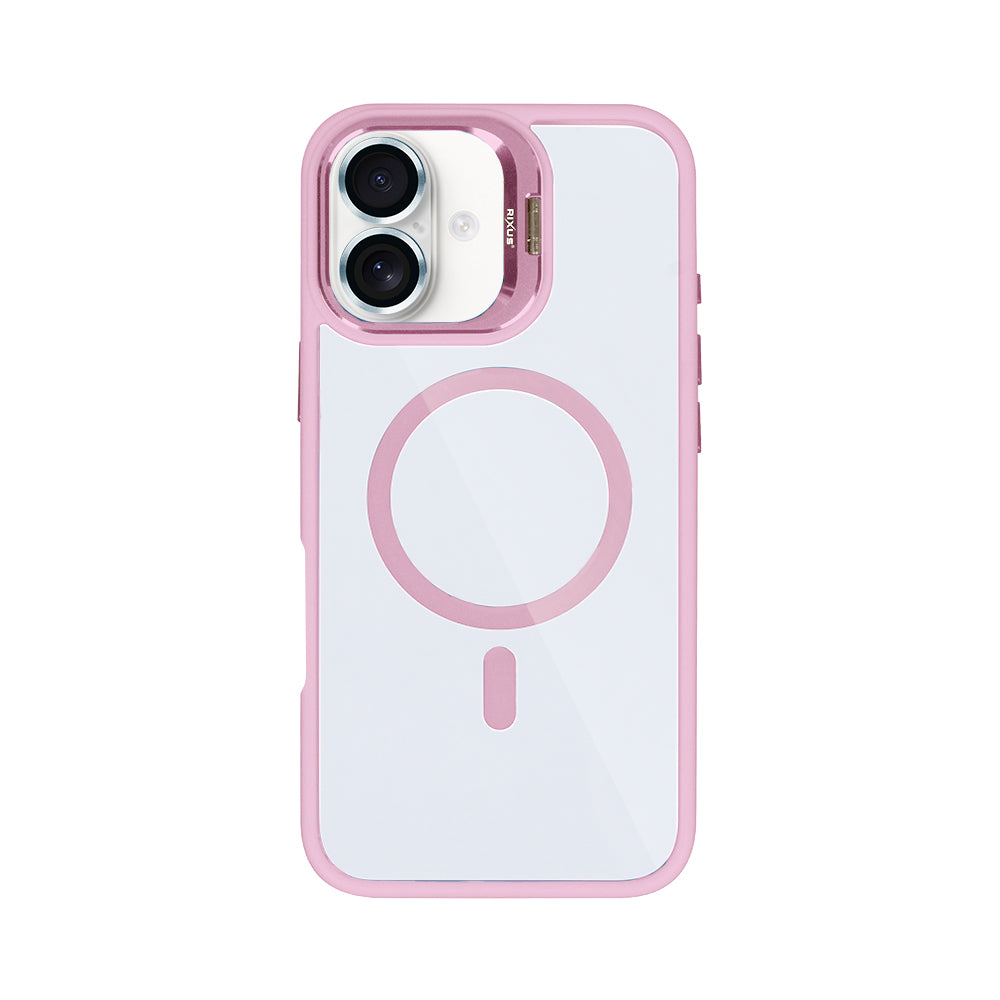 Rixus Classic 03 Case With MagSafe For Apple iPhone 17 Light Pink