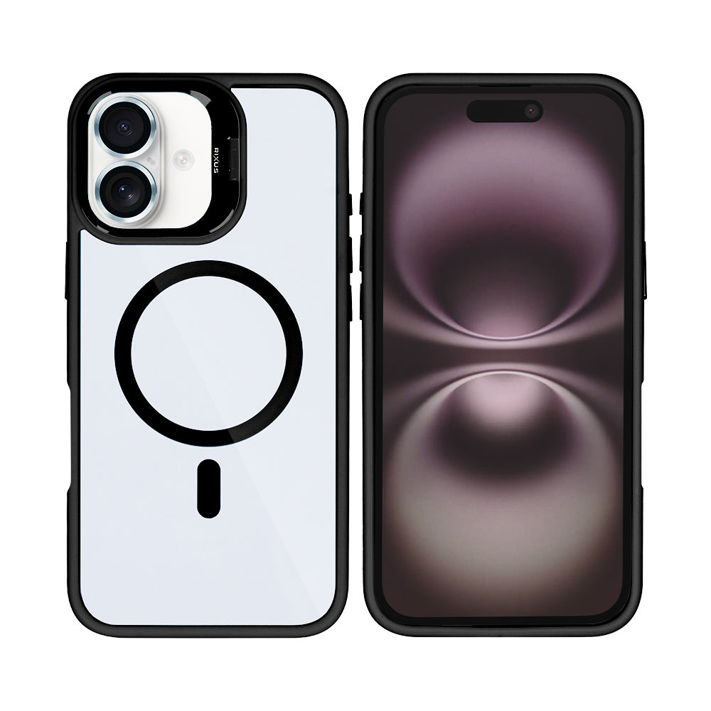 Rixus Classic 03 Case With MagSafe For Apple iPhone 17 Black