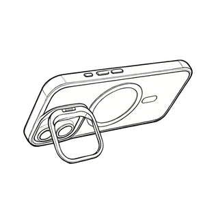 Rixus Classic 03 Case With MagSafe Compatible For Apple iPhone 17 Black