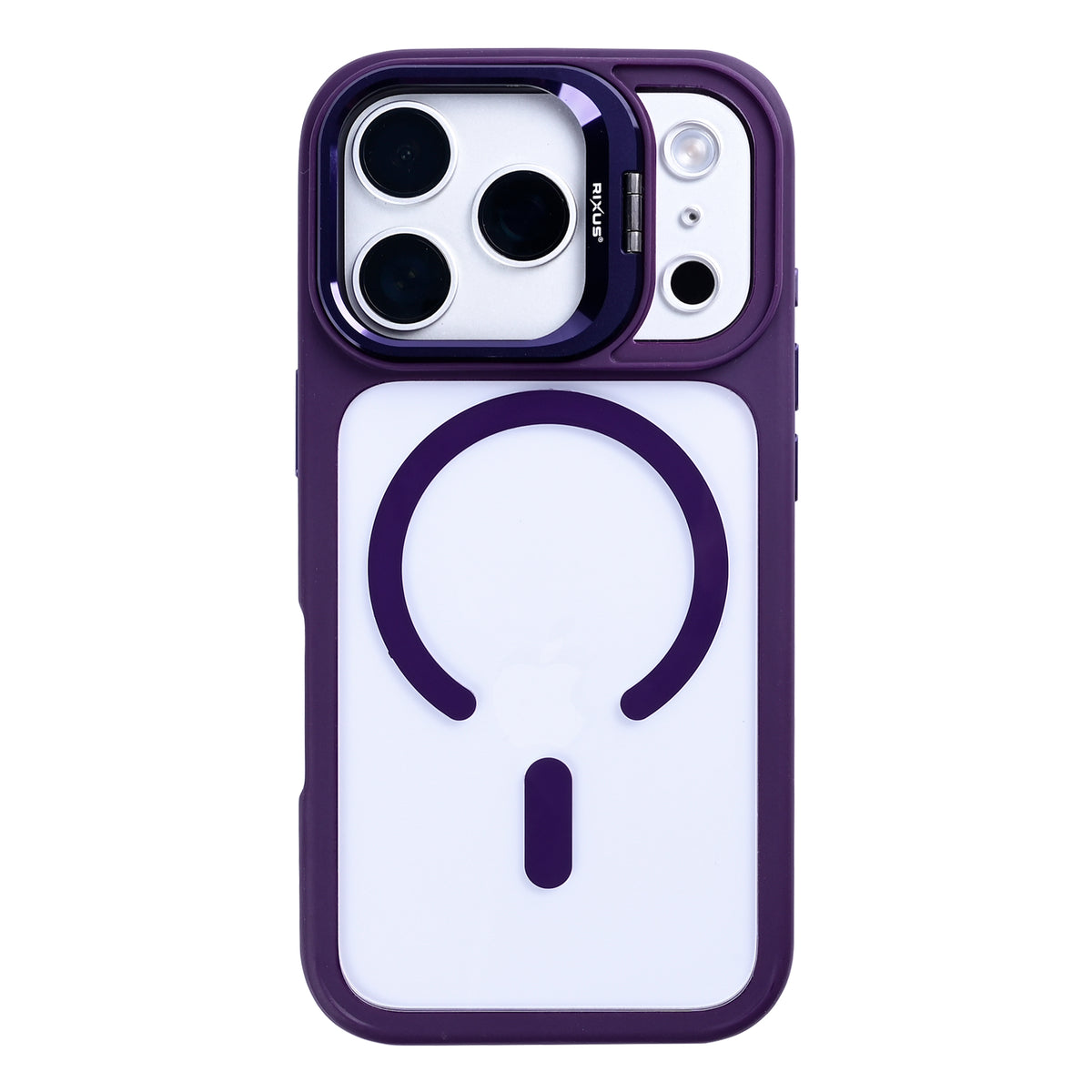 Rixus Classic 03 Case With MagSafe Compatible For Apple iPhone 17 Pro Deep Purple