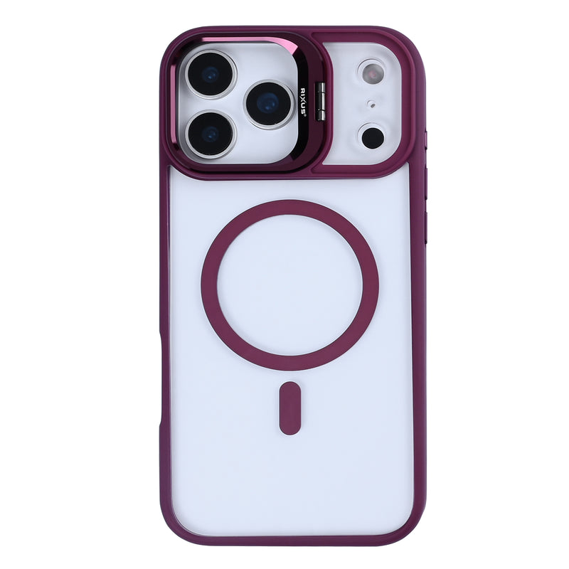 Rixus Classic 03 Case With MagSafe For Apple iPhone 17 Pro Dark Pink