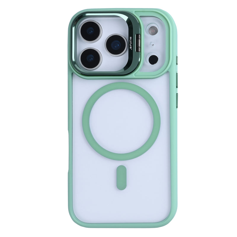 Rixus Classic 03 Case With MagSafe For Apple iPhone 17 Pro Light Green