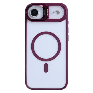 Rixus Classic 03 Case With MagSafe Compatible For Apple iPhone 17 Air Dark Pink