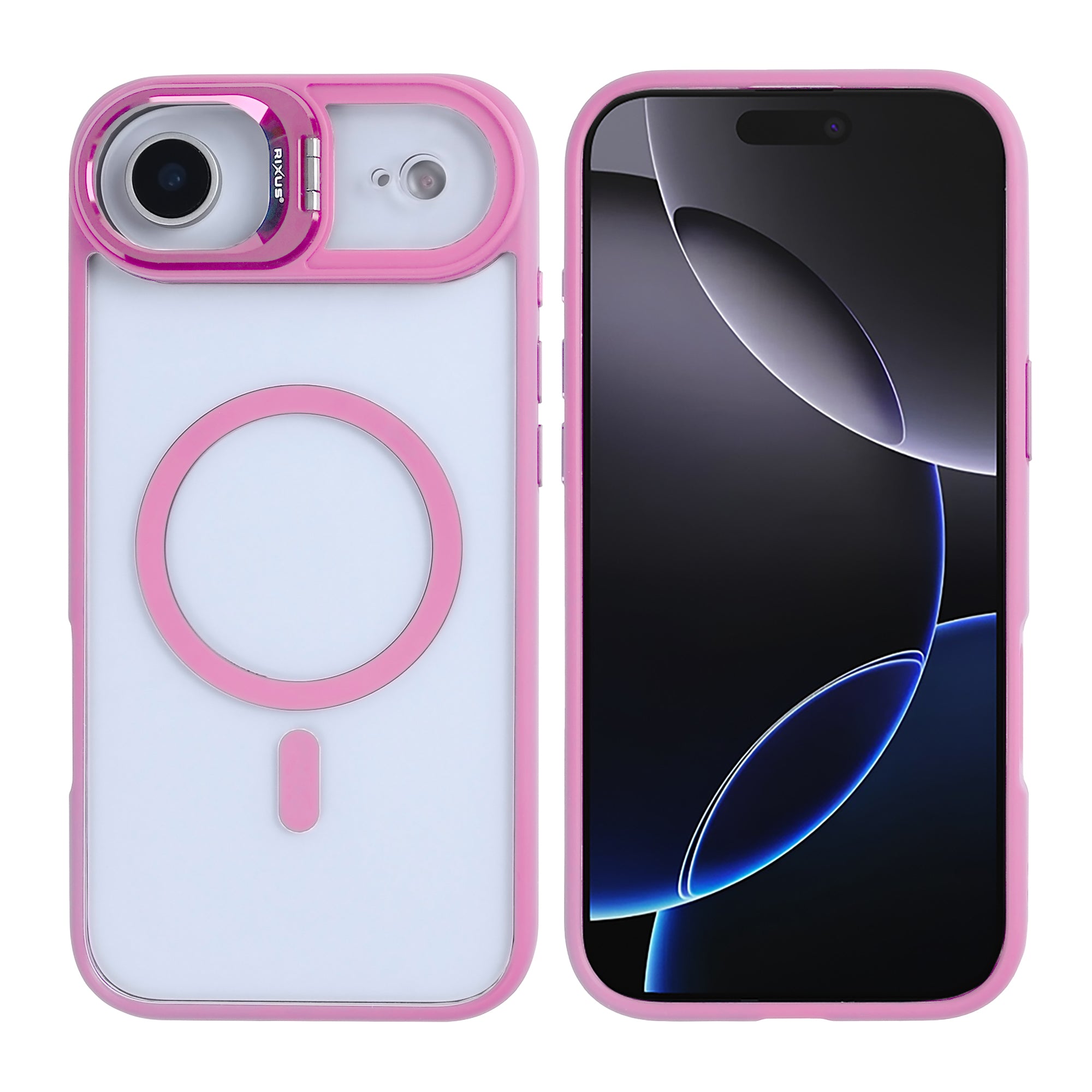 Rixus Classic 03 Case With MagSafe For Apple iPhone 17 Air Light Pink