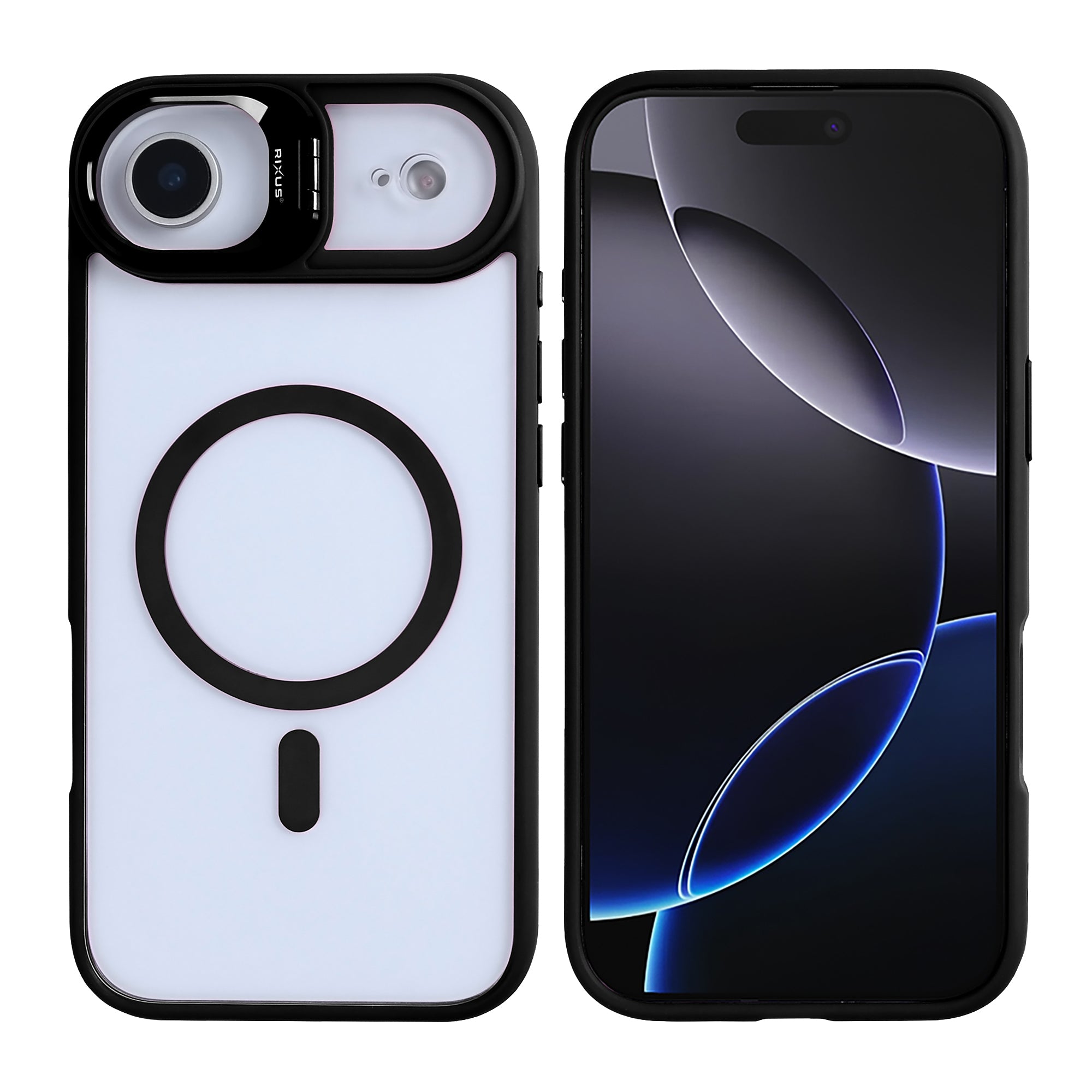 Rixus Classic 03 Case With MagSafe For Apple iPhone 17 Air Black