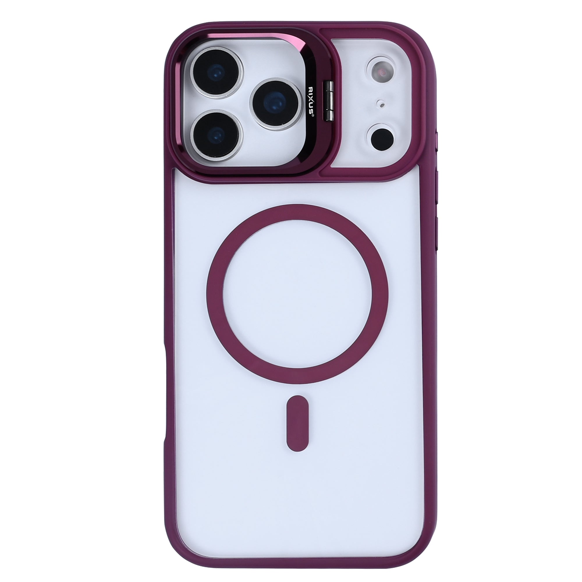 Rixus Classic 03 Case With MagSafe For Apple iPhone 17 Pro Max Dark Pink