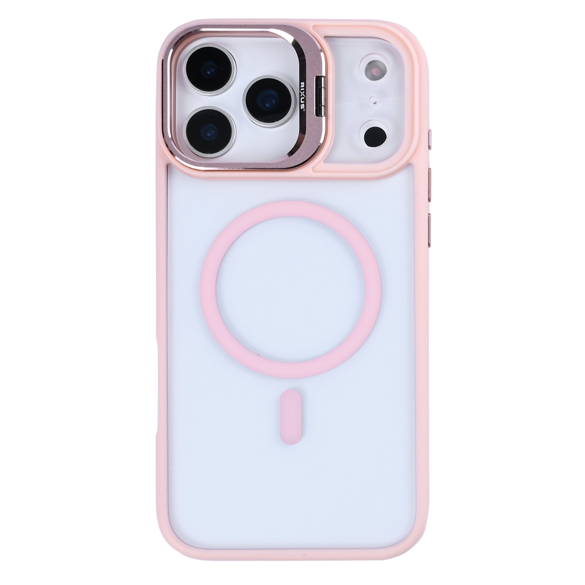 Rixus Classic 03 Case With MagSafe For Apple iPhone 17 Pro Max Light Pink
