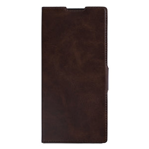 Rixus Wallet Case With Pen Holder For Samsung Galaxy Z Fold 7 Brown