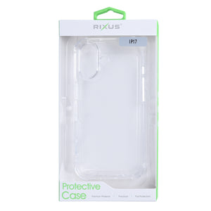 Rixus Anti-Burst Case For Apple iPhone 17 Transparent