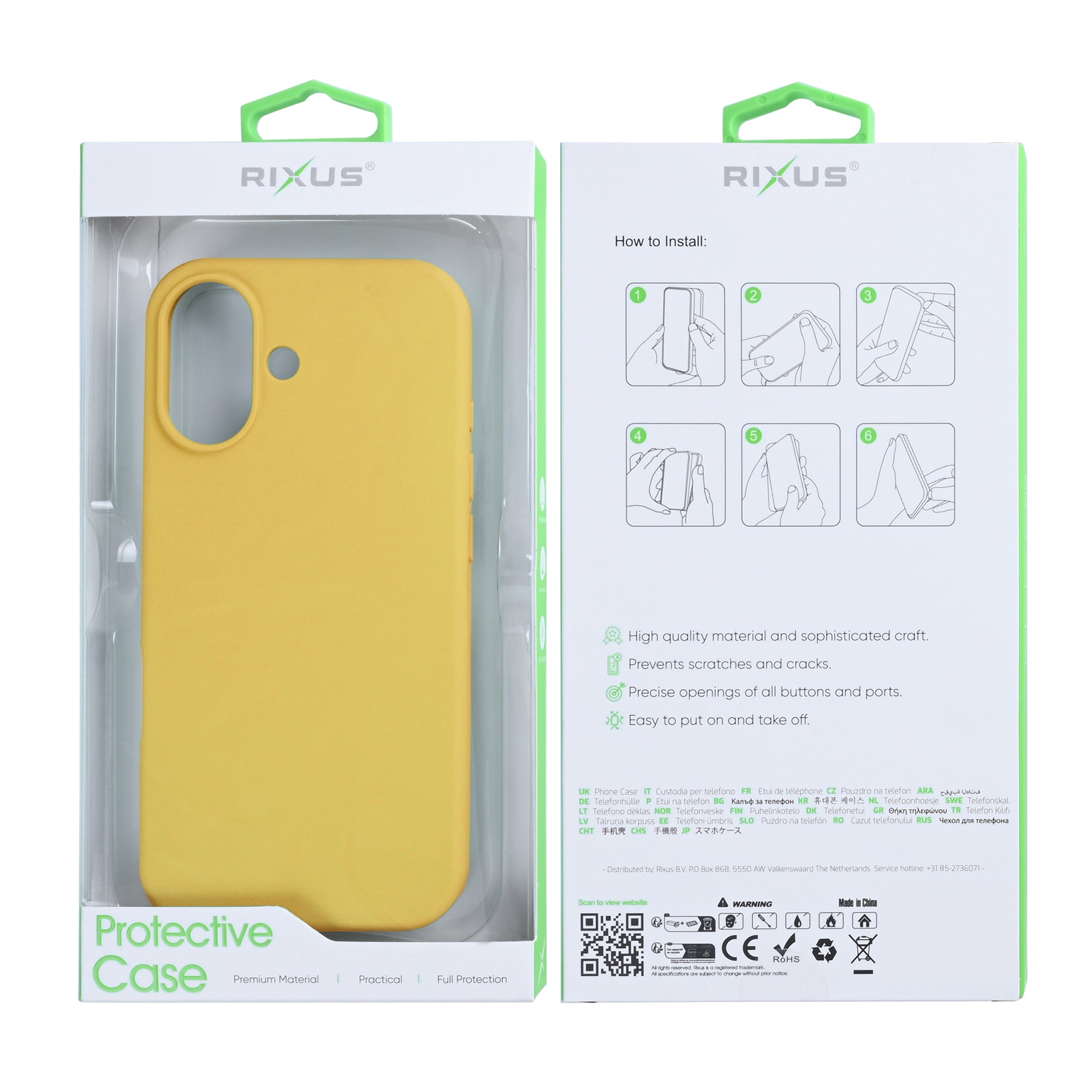 Rixus Soft TPU Phone Case For Apple iPhone 17 Gold
