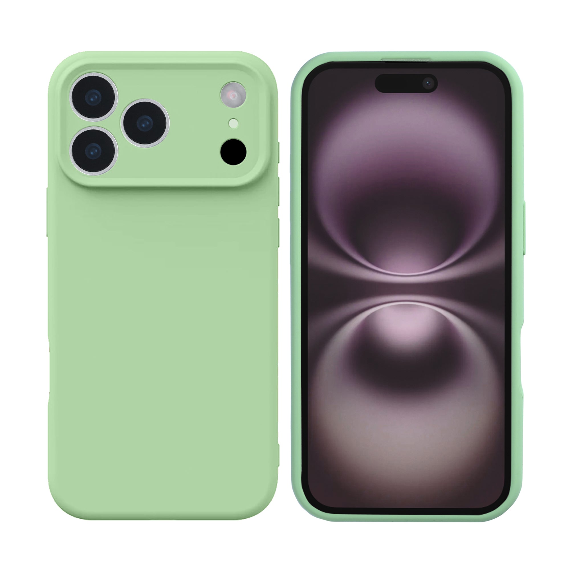 Rixus Soft TPU Phone Case For Apple iPhone 17 Pro Matcha