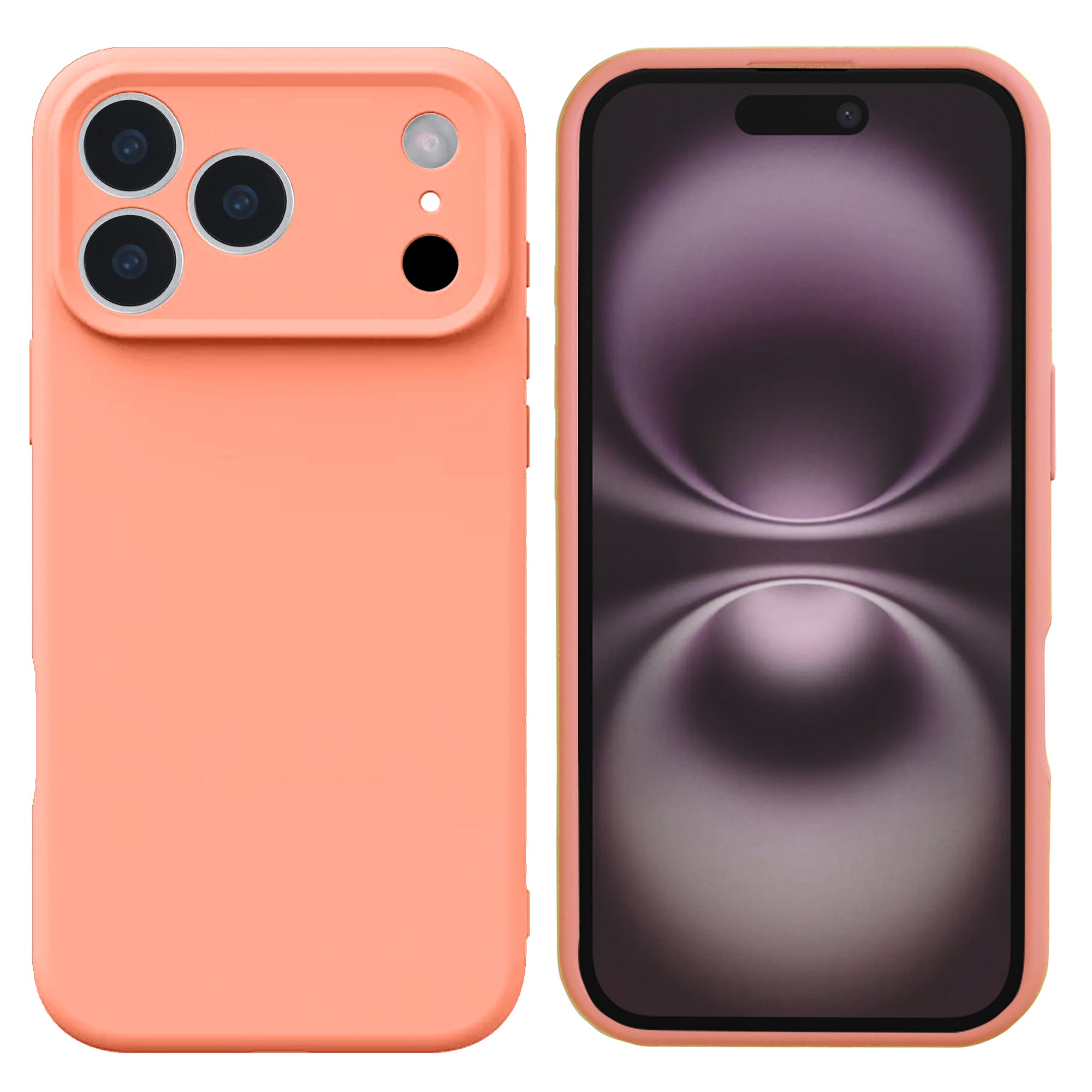 Rixus Soft TPU Phone Case For Apple iPhone 17 Pro Max Pink