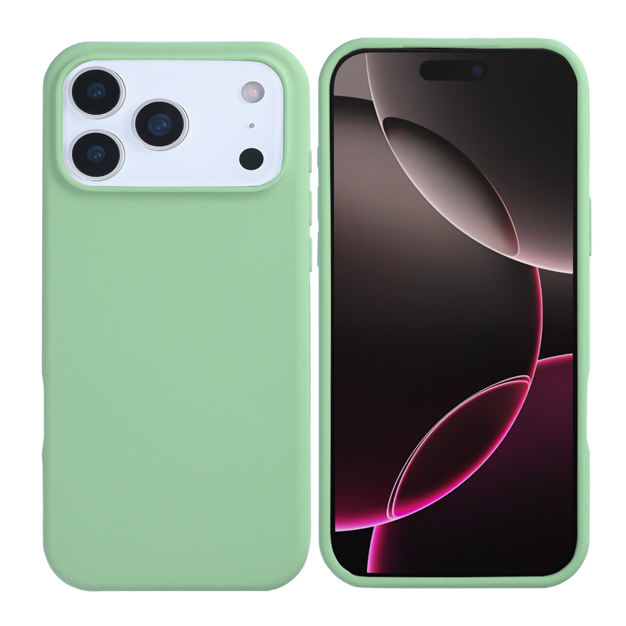 Rixus Soft TPU Phone Case For Apple iPhone 17 Pro Max Matcha