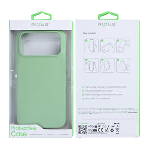 Rixus Soft TPU Phone Case For Apple iPhone 17 Pro Max Matcha