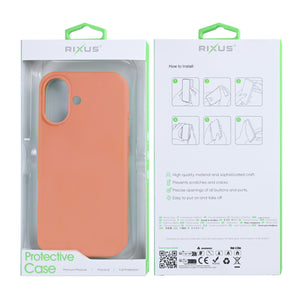 Rixus Soft TPU Phone Case With MagSafe For Apple iPhone 17 Pink