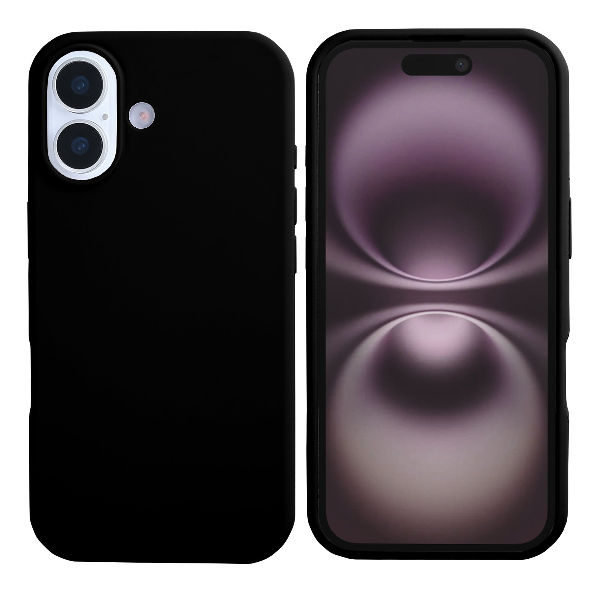 Rixus Soft TPU Phone Case With MagSafe For Apple iPhone 17 Black