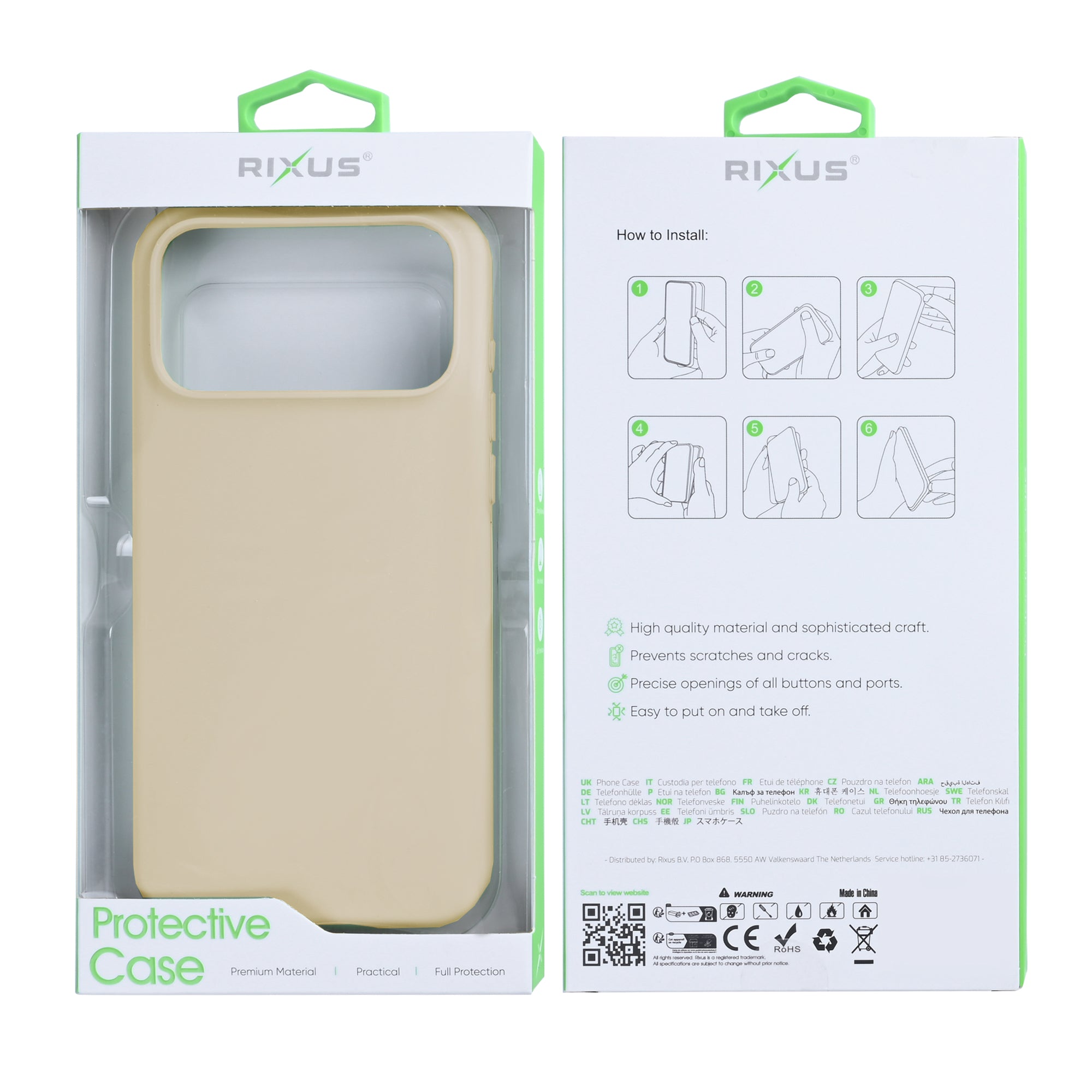 Rixus Soft TPU Phone Case With MagSafe For Apple iPhone 17 Pro Gold