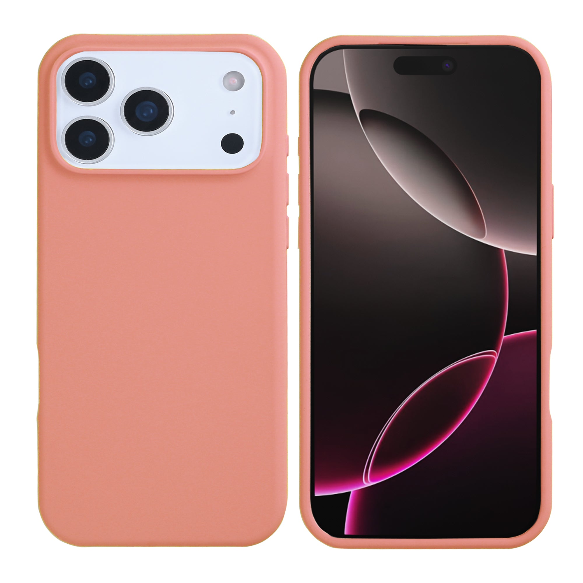 Rixus Soft TPU Phone Case With MagSafe For Apple iPhone 17 Pro Max Pink