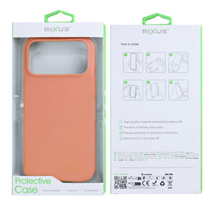 Rixus Soft TPU Phone Case With MagSafe For Apple iPhone 17 Pro Max Pink