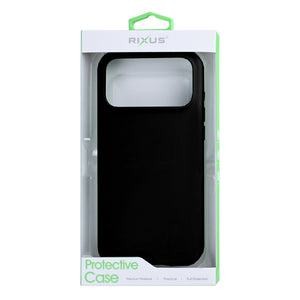 Rixus Soft TPU Phone Case With MagSafe For Apple iPhone 17 Pro Max Black