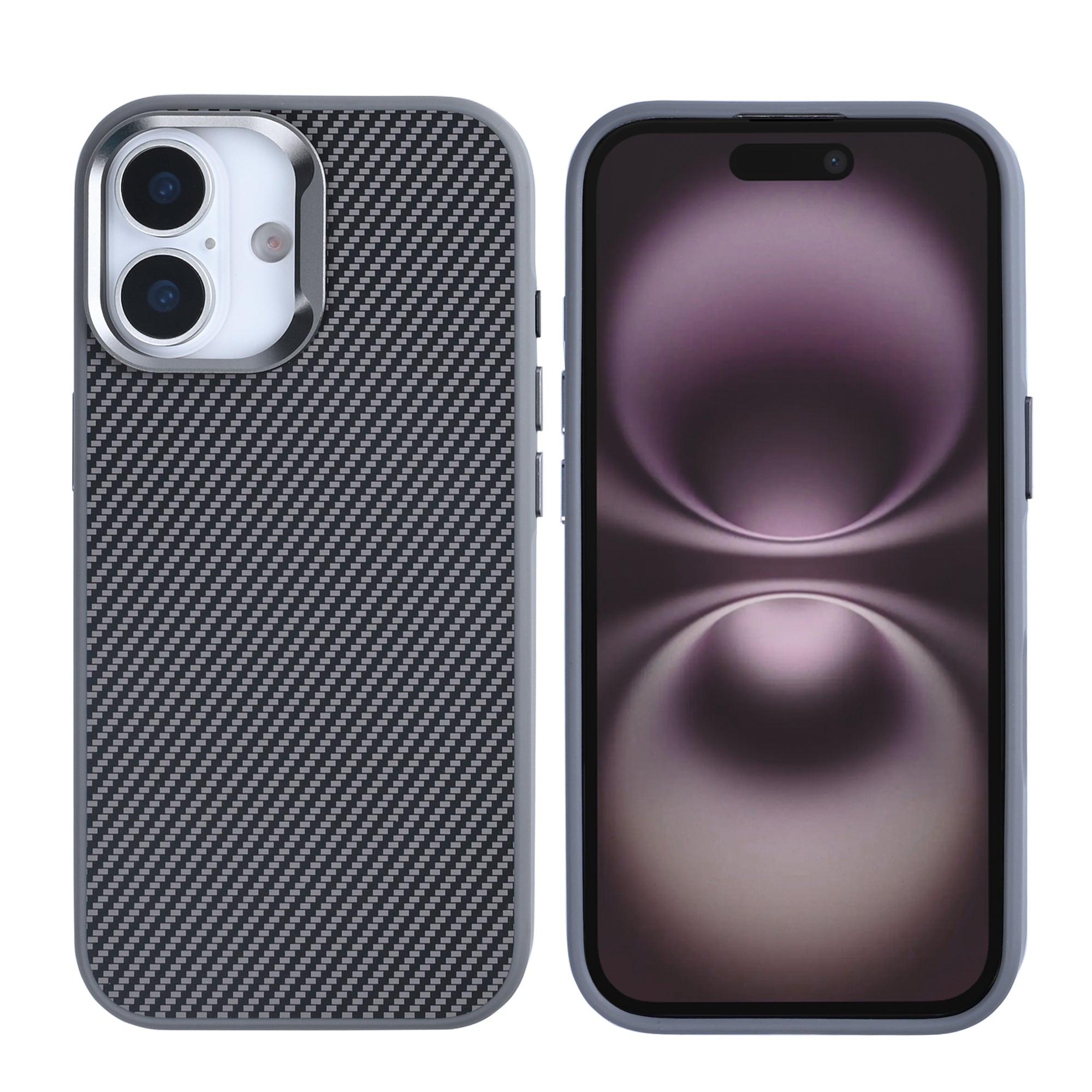 Rixus Mag Carbon With MagSafe For Apple iPhone 17 Titanium Grey