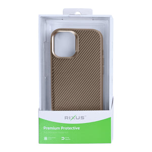 Rixus Mag Carbon With MagSafe For Apple iPhone 17 Brown