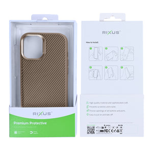 Rixus Mag Carbon With MagSafe For Apple iPhone 17 Brown