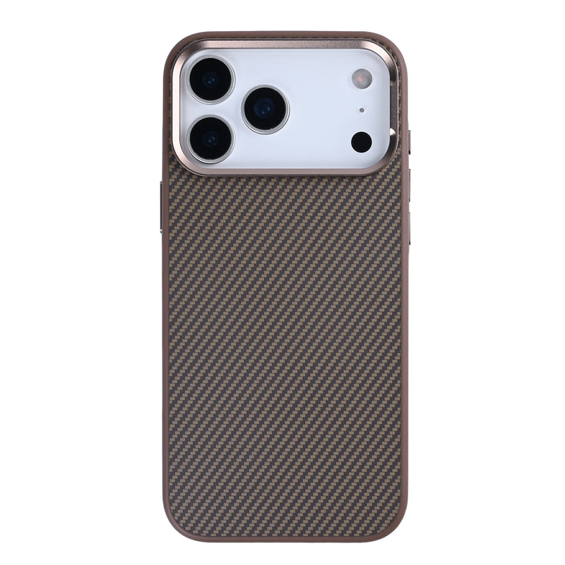 Rixus Mag Carbon With MagSafe Compatible For Apple iPhone 17 Pro Brown