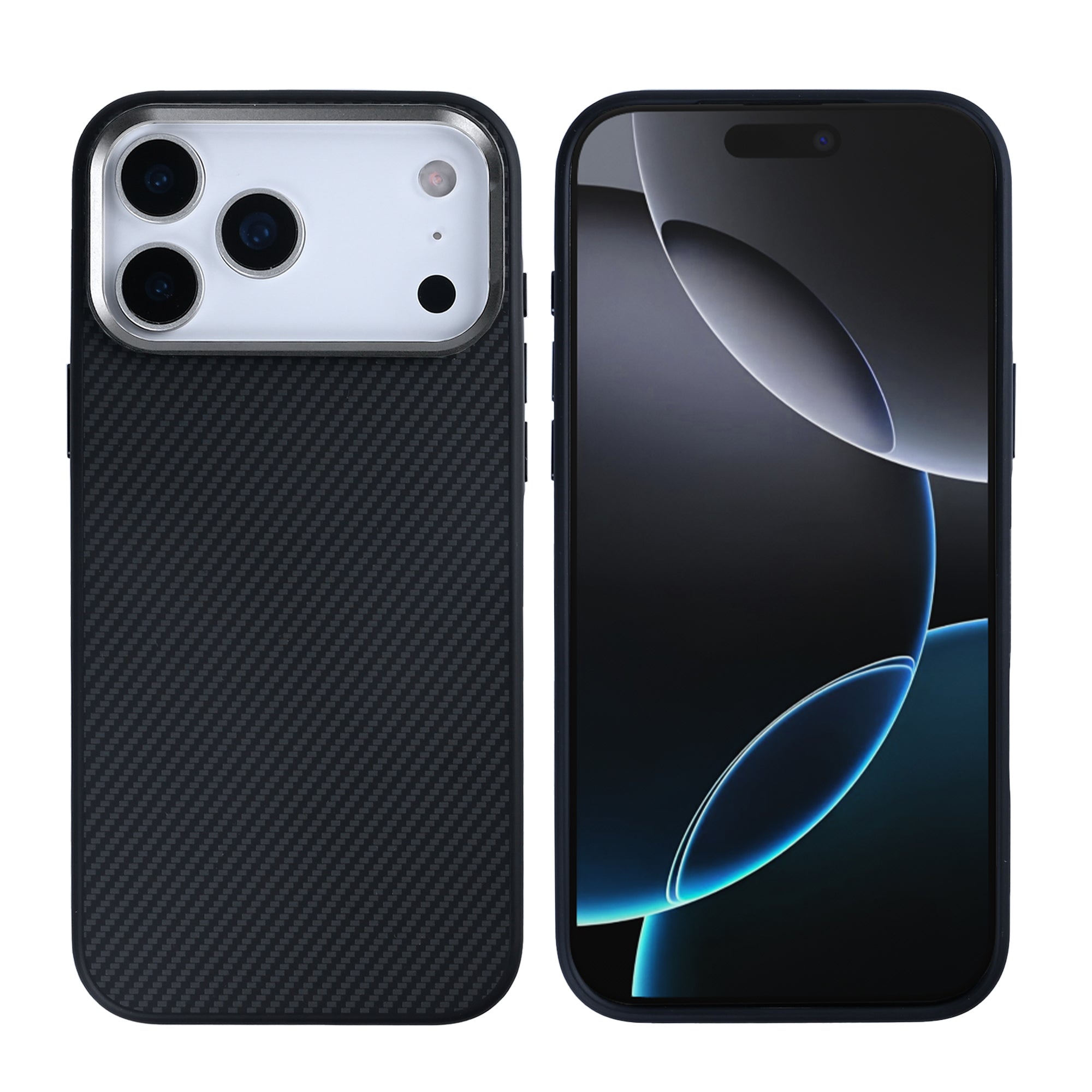 Rixus Mag Carbon With MagSafe For Apple iPhone 17 Pro Titanium Black