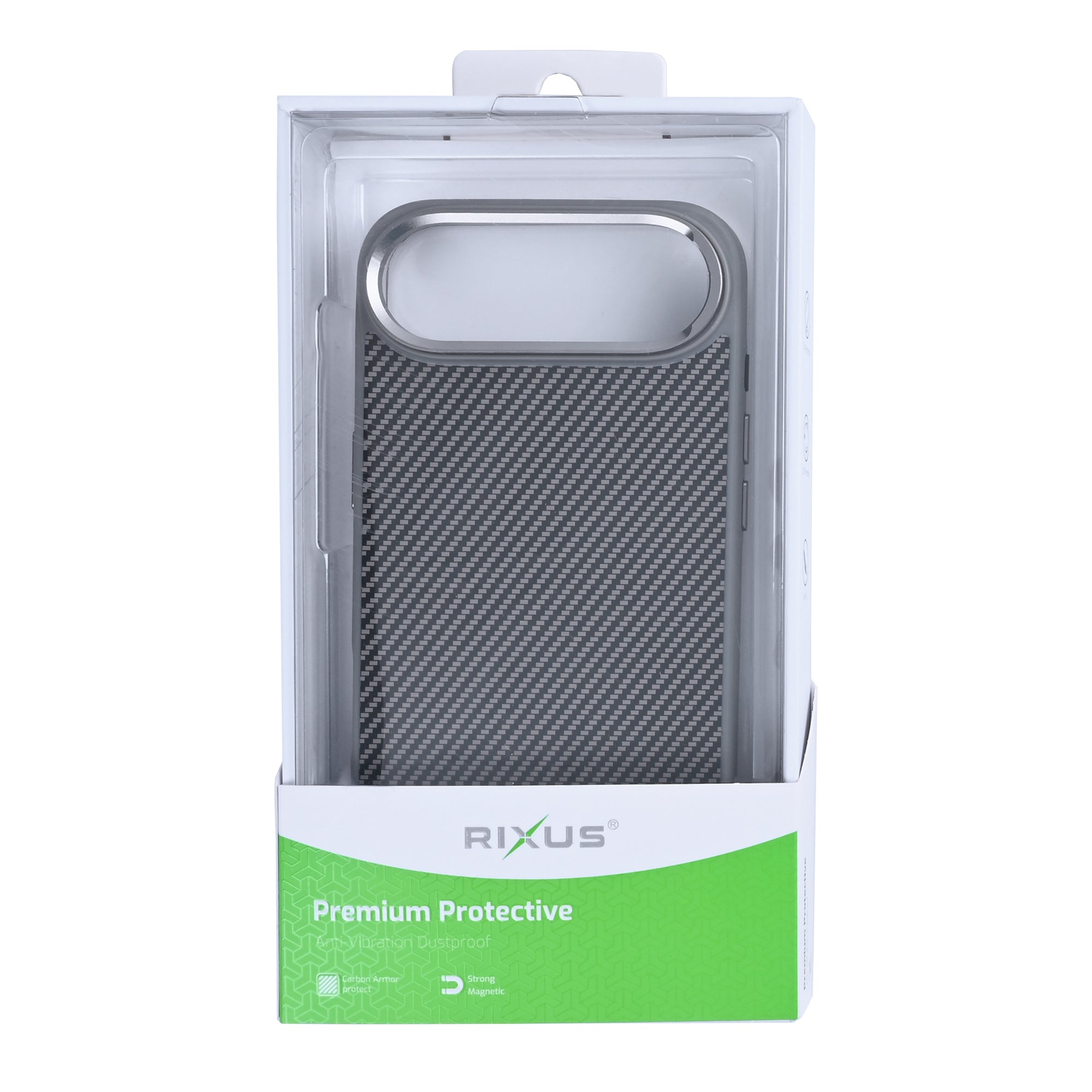Rixus Mag Carbon With MagSafe For Apple iPhone 17 Air Titanium Grey