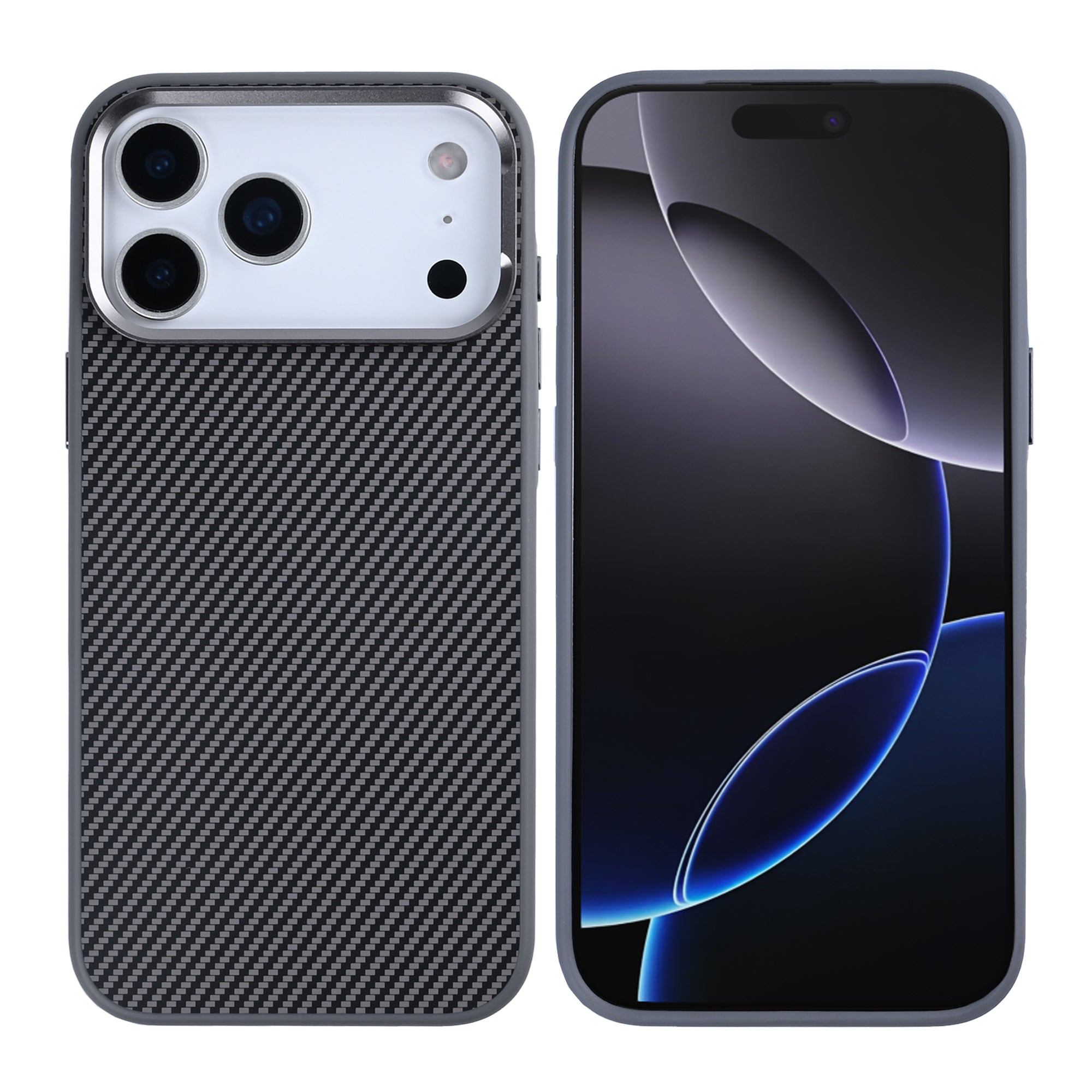 Rixus Mag Carbon With MagSafe For Apple iPhone 17 Pro Max Titanium Grey