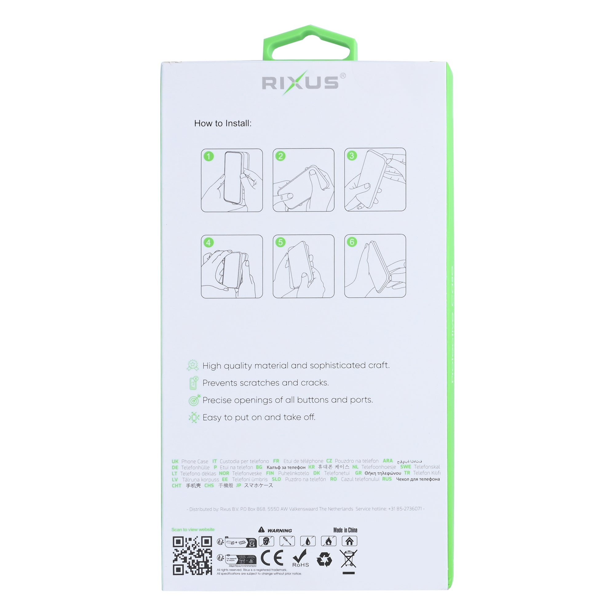 Rixus Anti-Burst Case For Samsung Galaxy Z Flip 7 Transparent