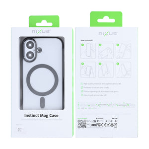 Rixus Instinct Mag Case For Apple iPhone 17 Black
