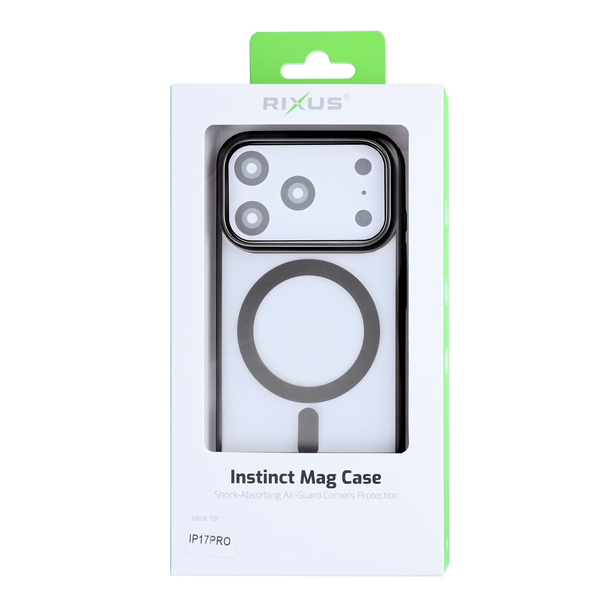 Rixus Instinct Mag Case For Apple iPhone 17 Pro Black
