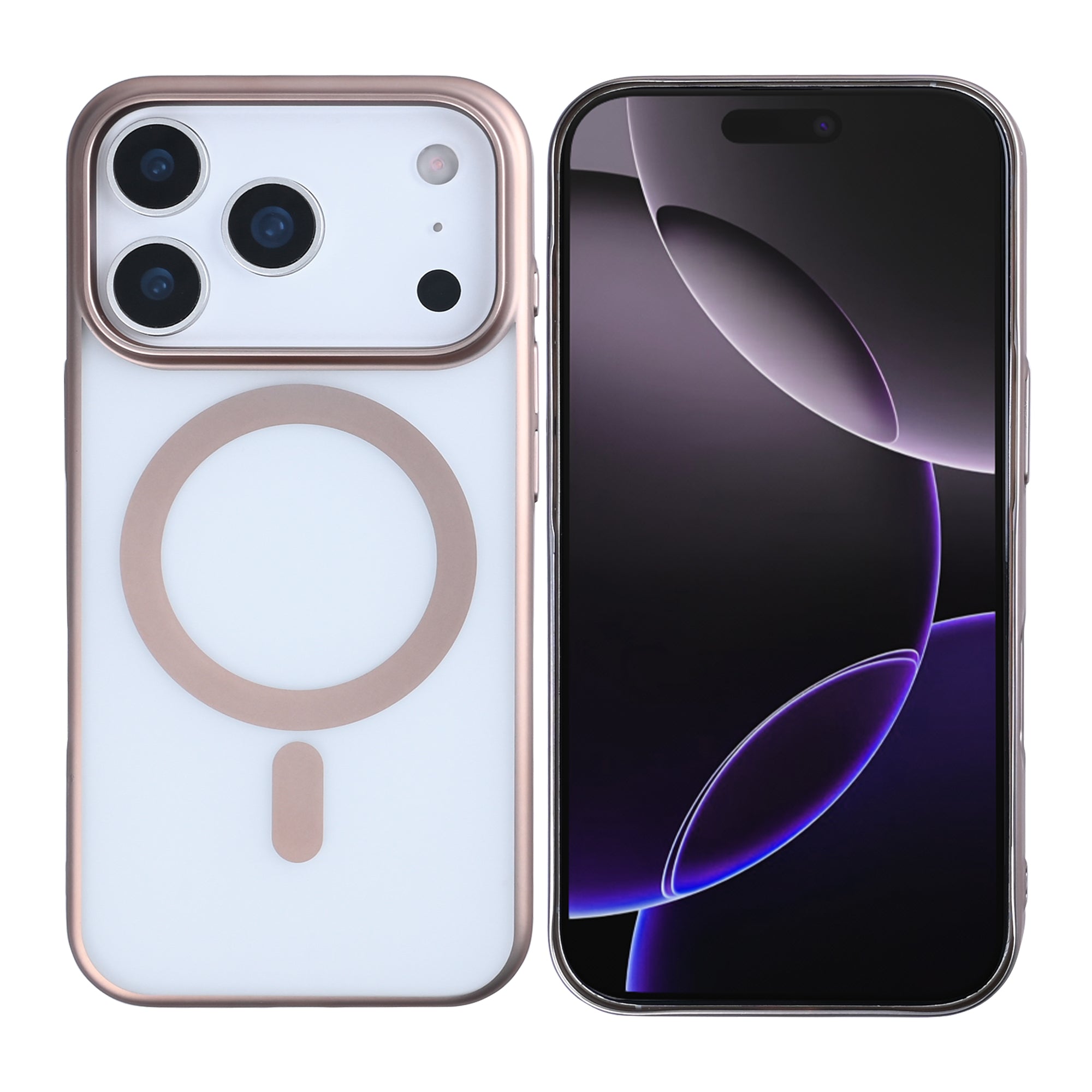 Rixus Instinct Mag Case For Apple iPhone 17 Pro Max Desert Titanium