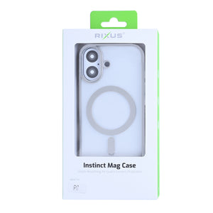 Rixus Instinct Mag Case For Apple iPhone 17 Silver